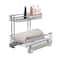 Household Essentials Glidez Chrome 2-Tier Cabinet Organizer